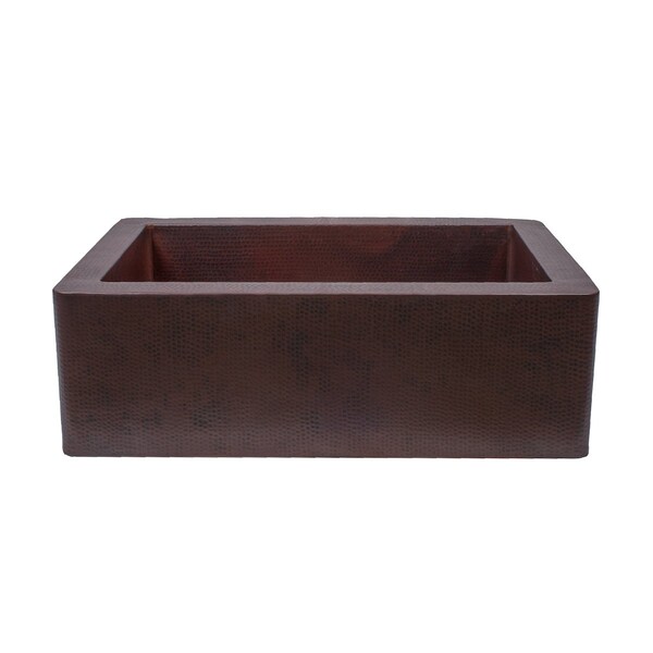 Novatto FARMHOUSE Copper Kitchen Sink, Antique TCK-001AN - main